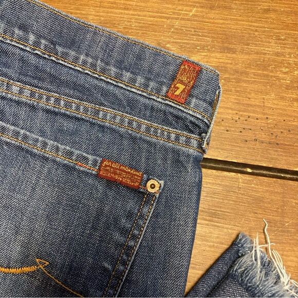 7 For All Mankind Straight Leg Jeans Size 32 - Picture 5 of 10